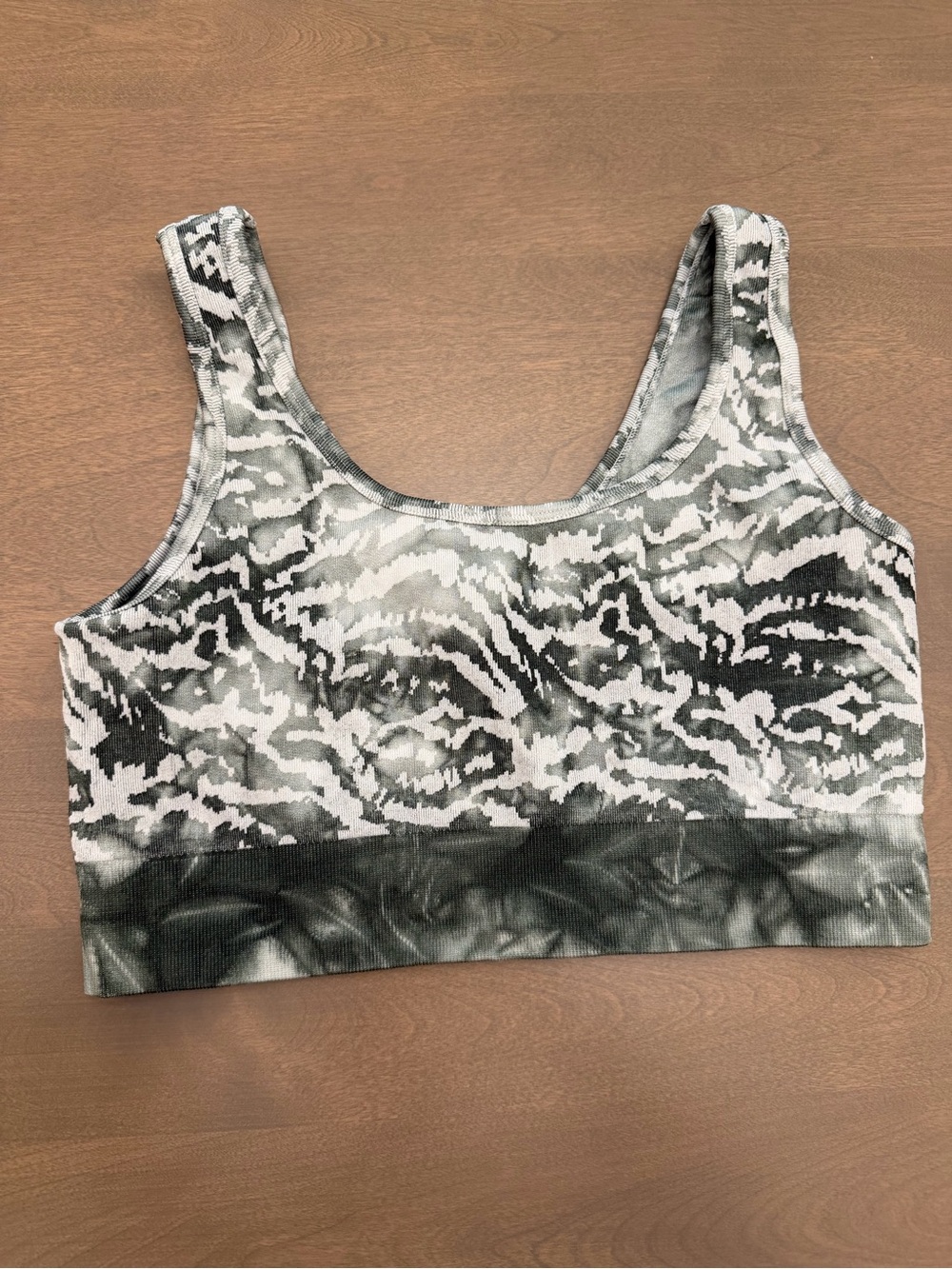 Fabletics Tiger Tie Dye Seamless Leggings Sports Bra Matching Set